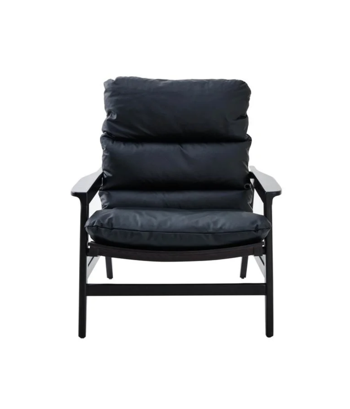 MITTE ARMCHAIR LEATHER BLACK