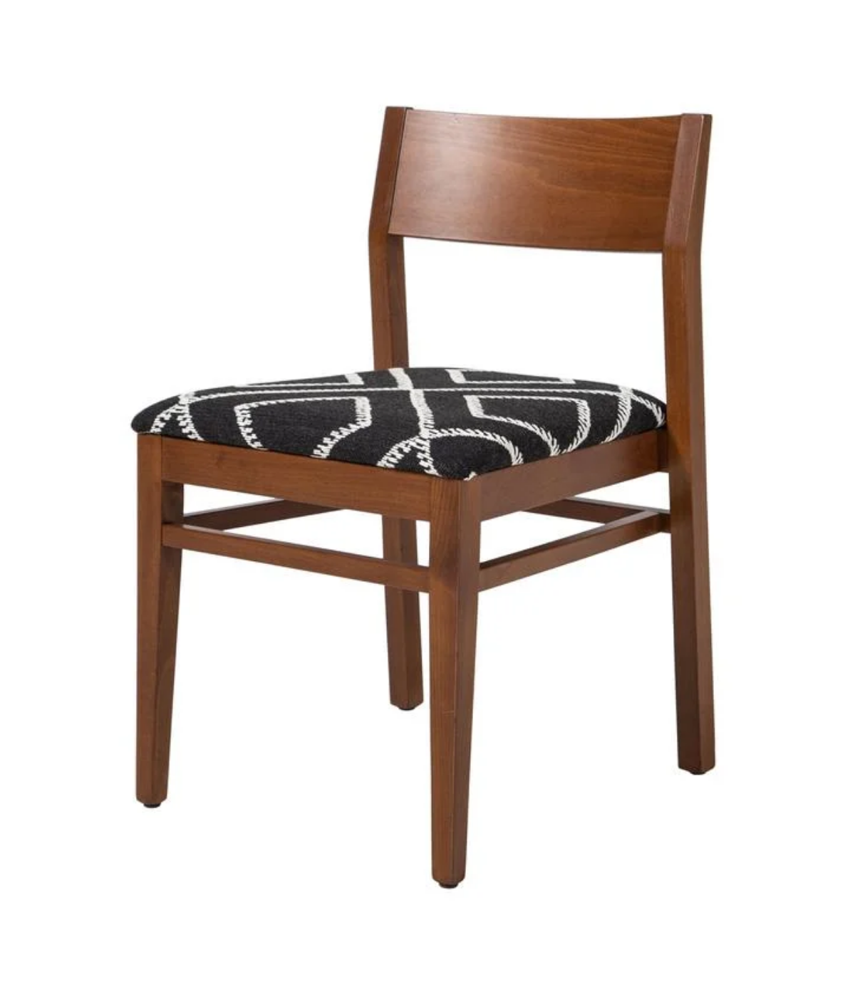 SANTA WOODEN CHAIR BLACK WHITE