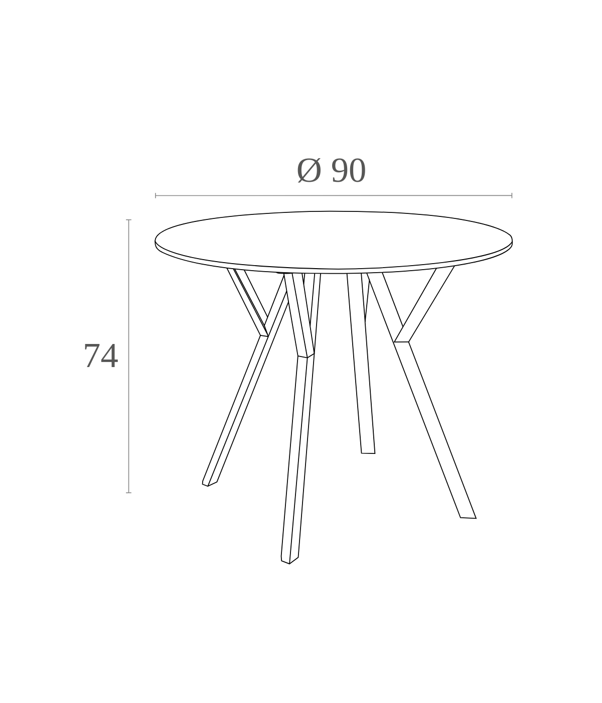 Max Table Ø90