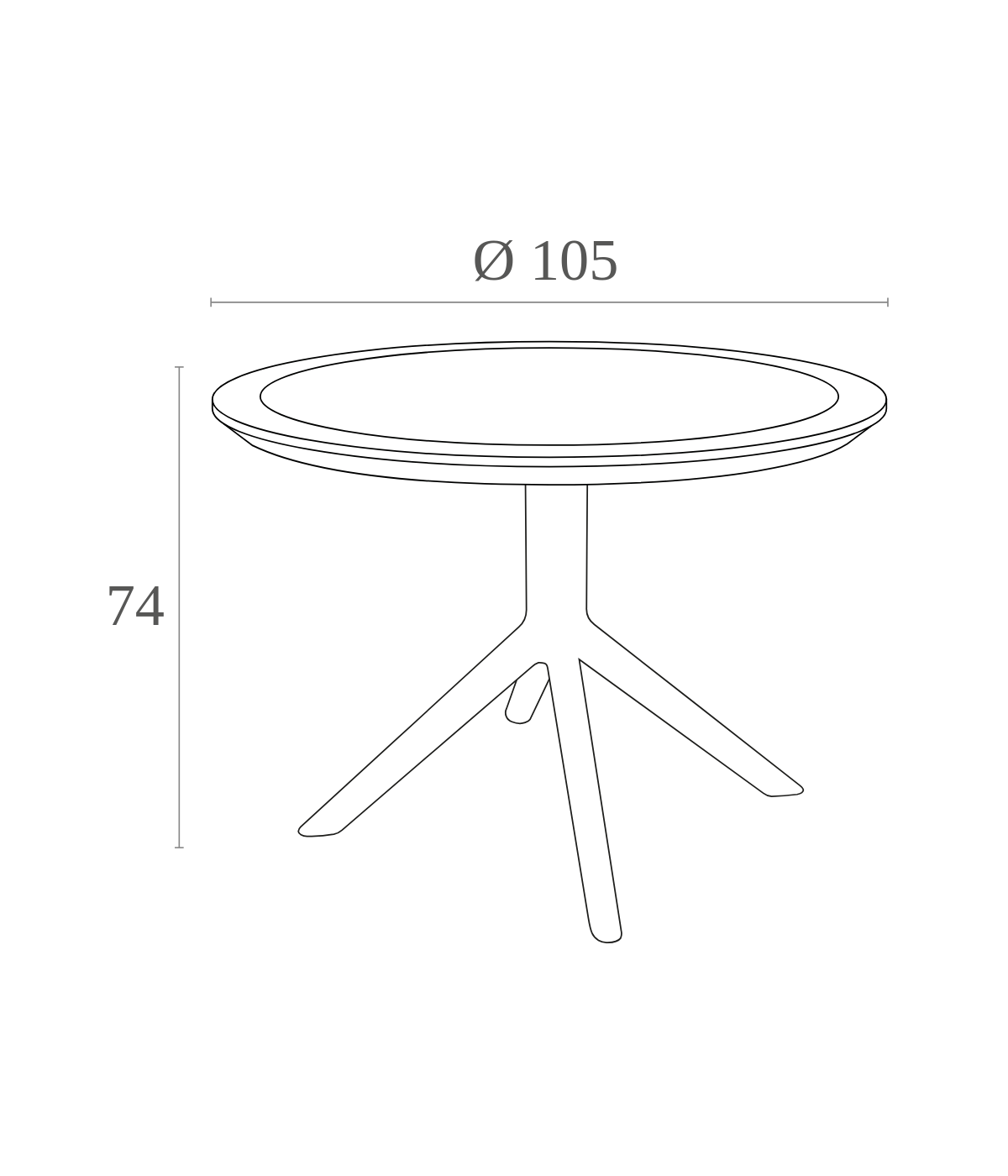 Sky Table Ø105