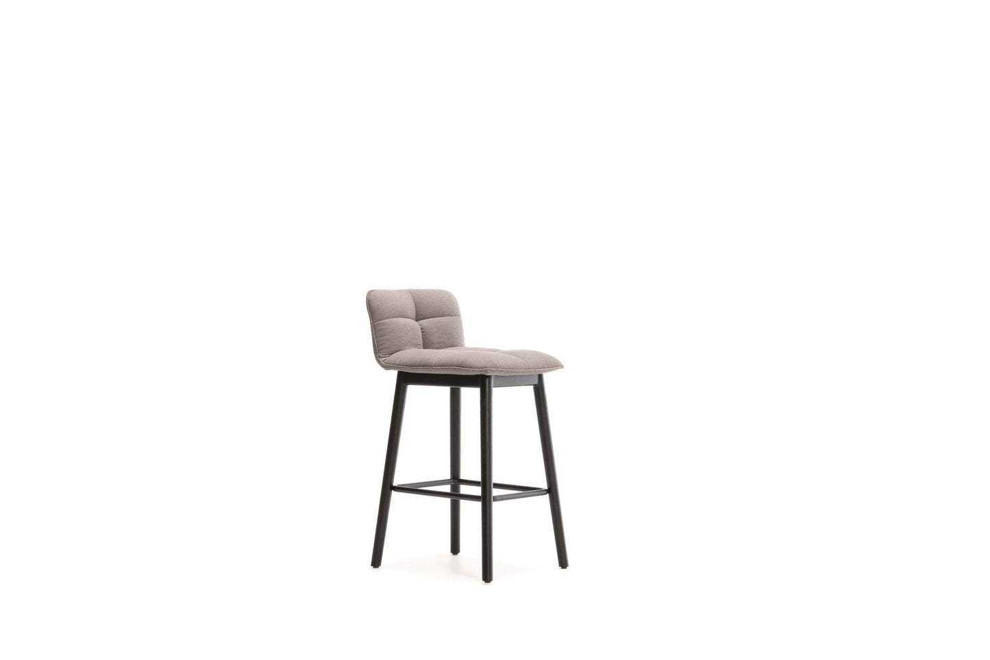 Squarez Counter Stool with Back - Steel