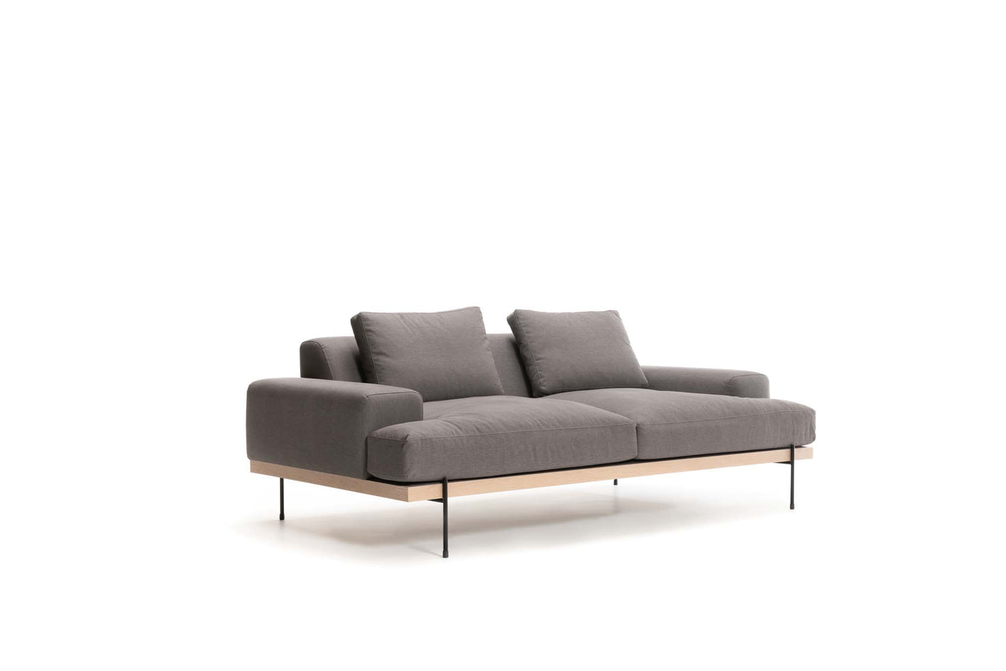 Catalina 2 Arm Sofa - Steel