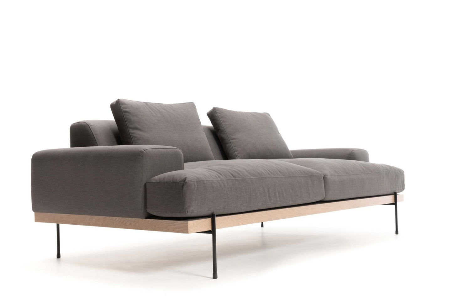 Catalina 2 Arm Sofa - Steel