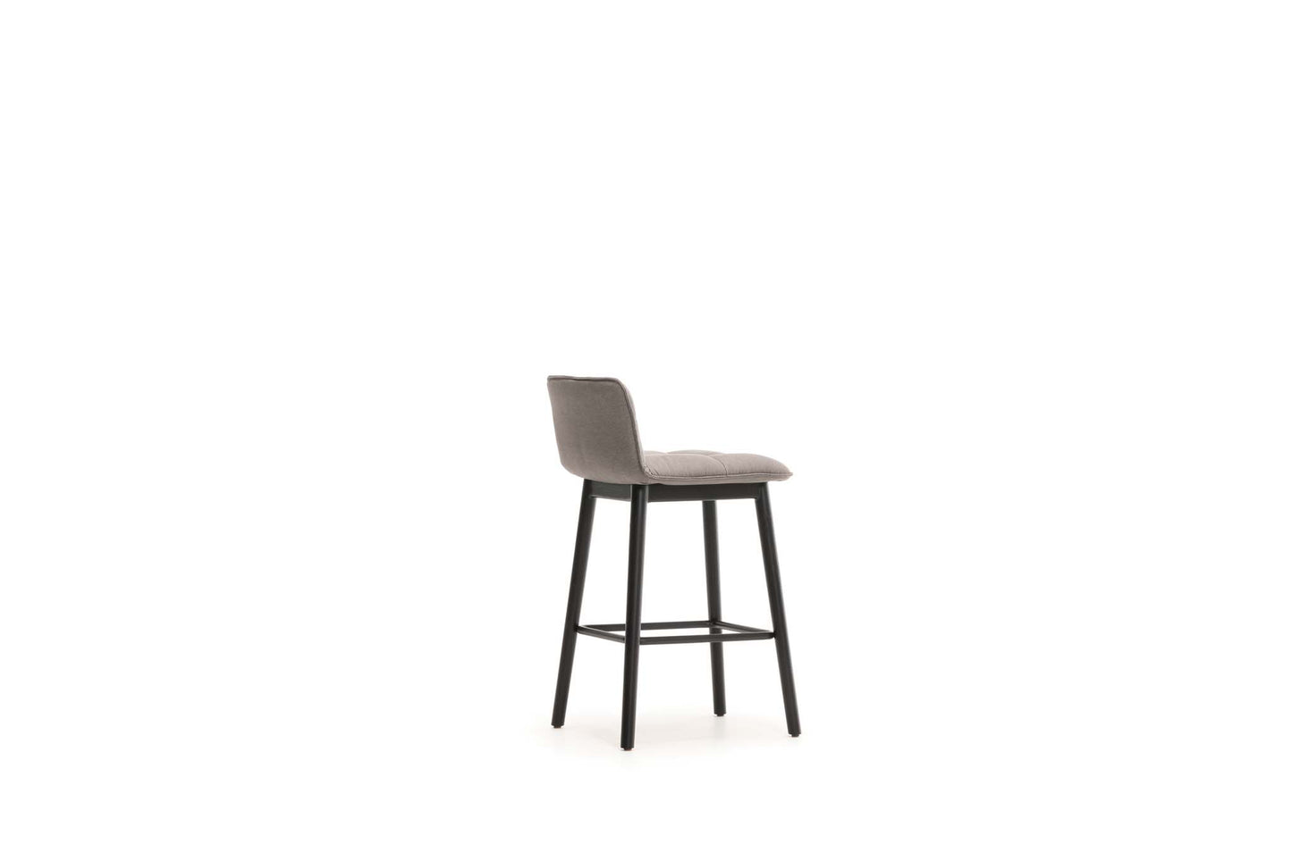 Squarez Counter Stool with Back - Steel