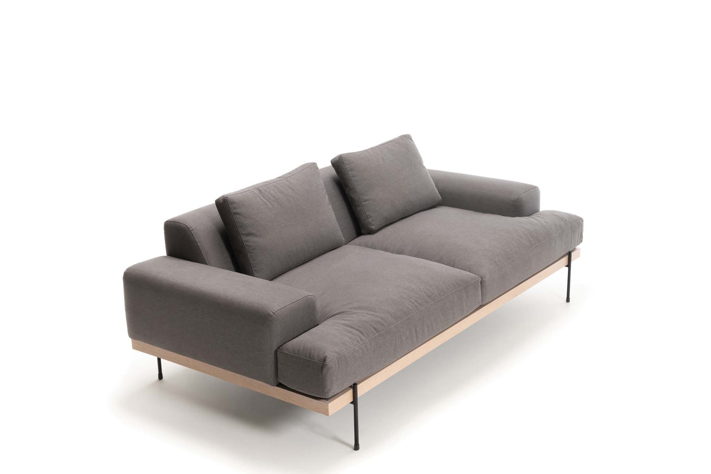 Catalina 2 Arm Sofa - Steel