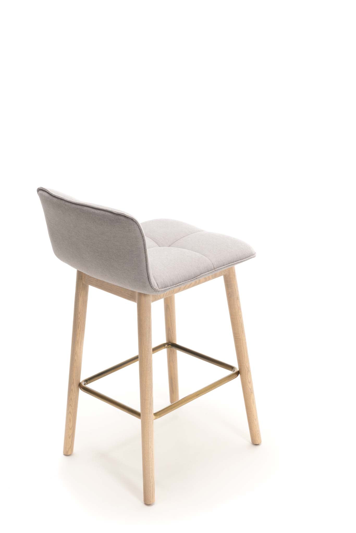 Squarez Counter Stool with Back - Fog