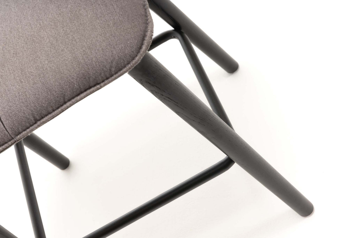 Squarez Counter Stool with Back - Steel