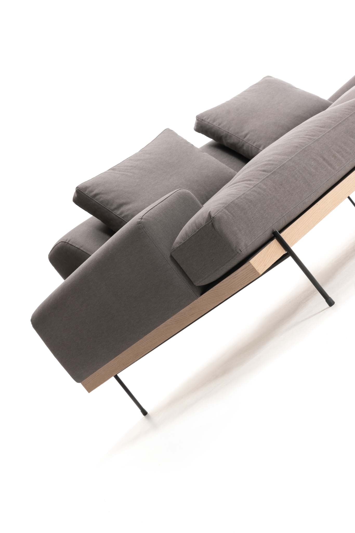 Catalina 2 Arm Sofa - Steel