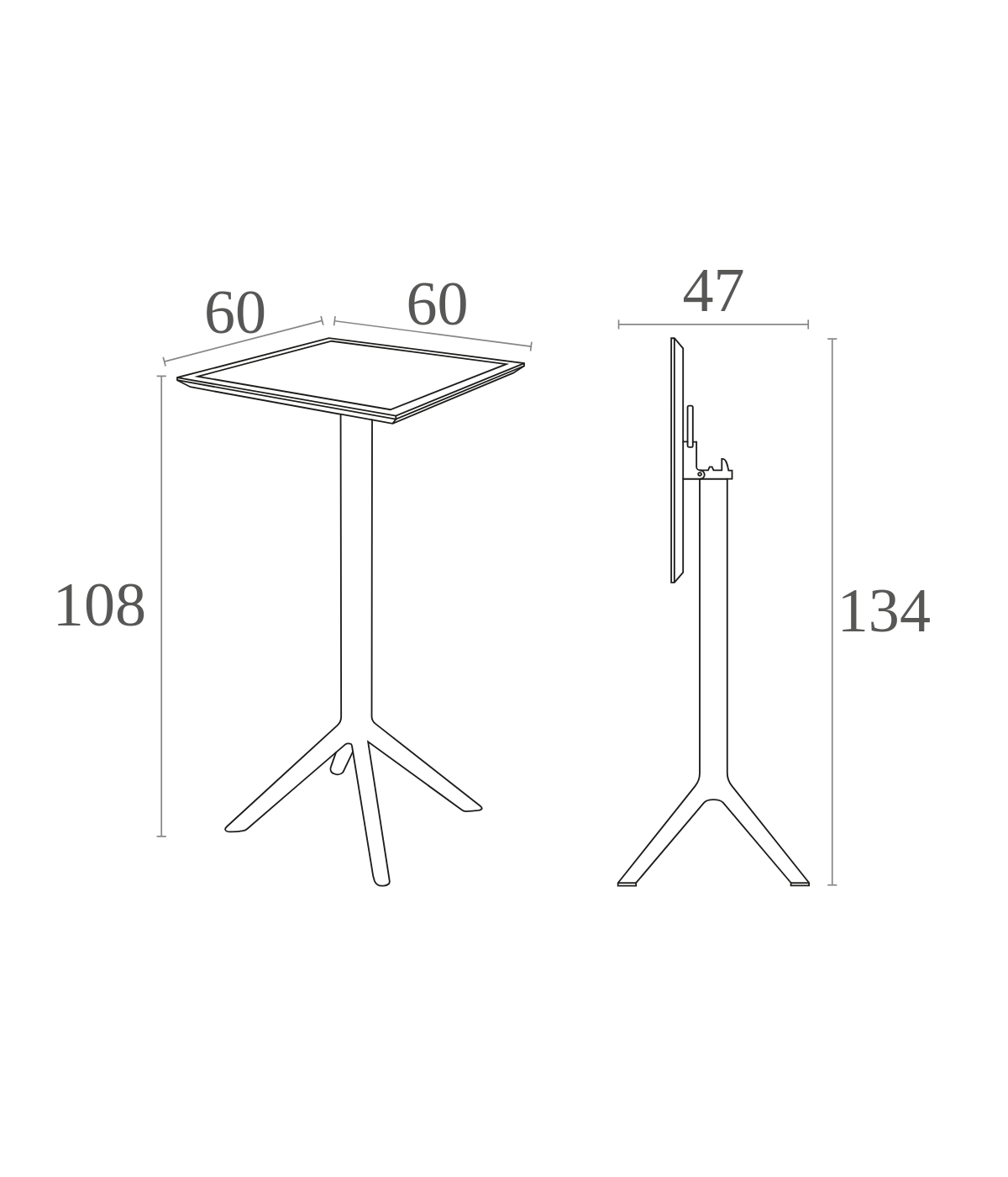 Sky Folding Bar Table 60