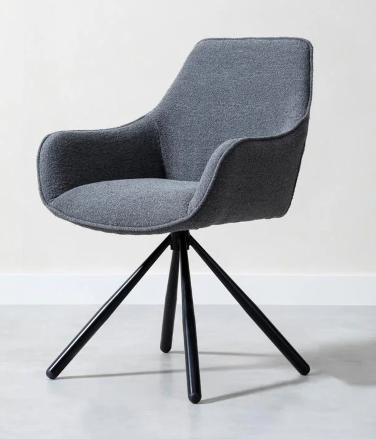 BRODY CHAIR WITH ARMREST DARK GRAY