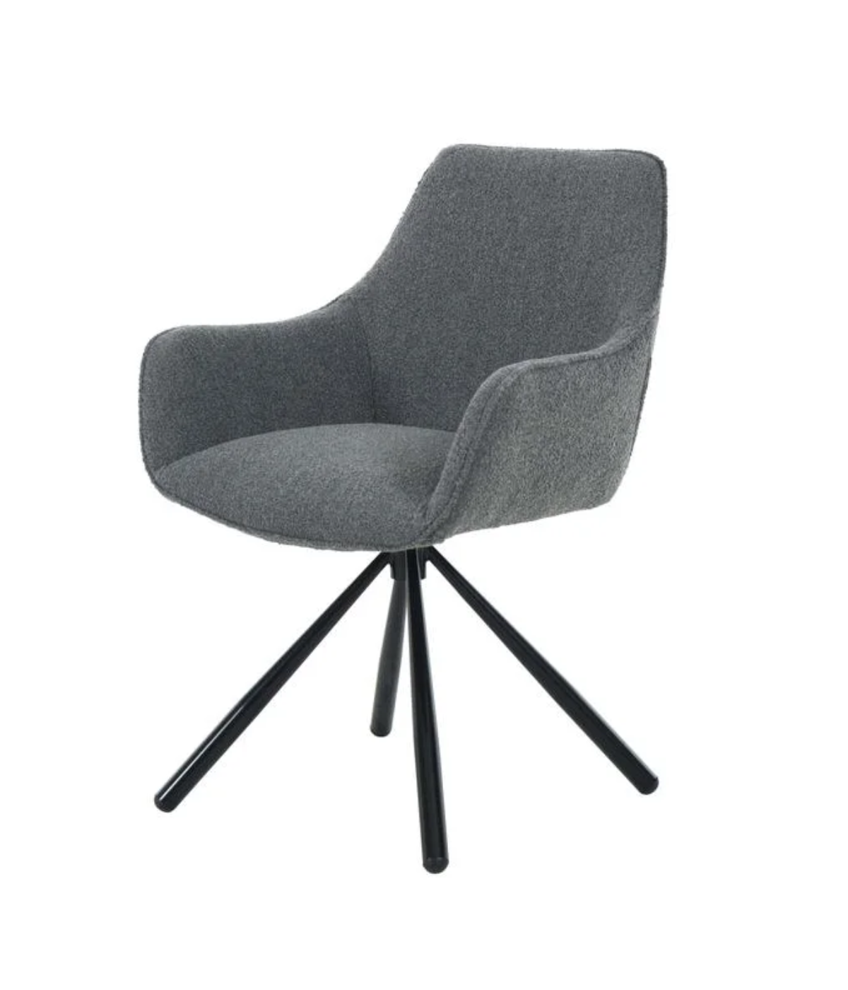 BRODY CHAIR WITH ARMREST DARK GRAY