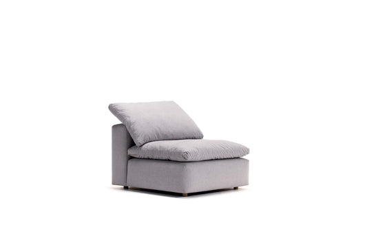 Newport Cloud Sofa: Armless -Fog